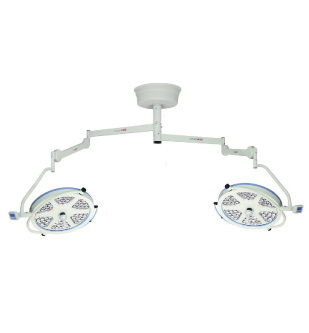 Foco-Cirúrgico-SKYLED-de-Teto-Dois-Braços-160-+-160-(160.000-LUX-Cada-Cúpula)